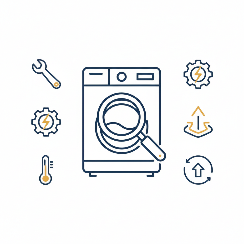 Air conditioning diagnostics icon