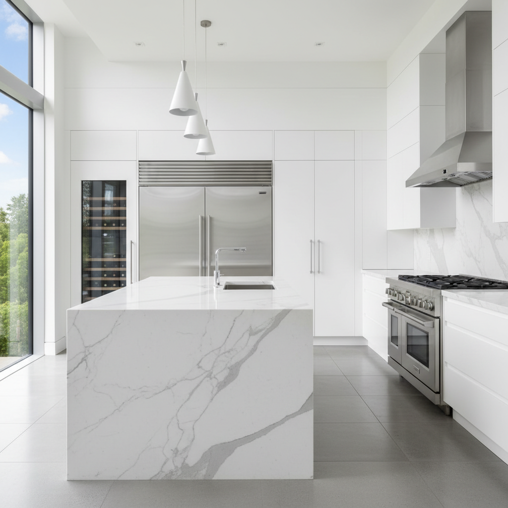 Luxury Elk Grove kitchen with premium GE-style appliances